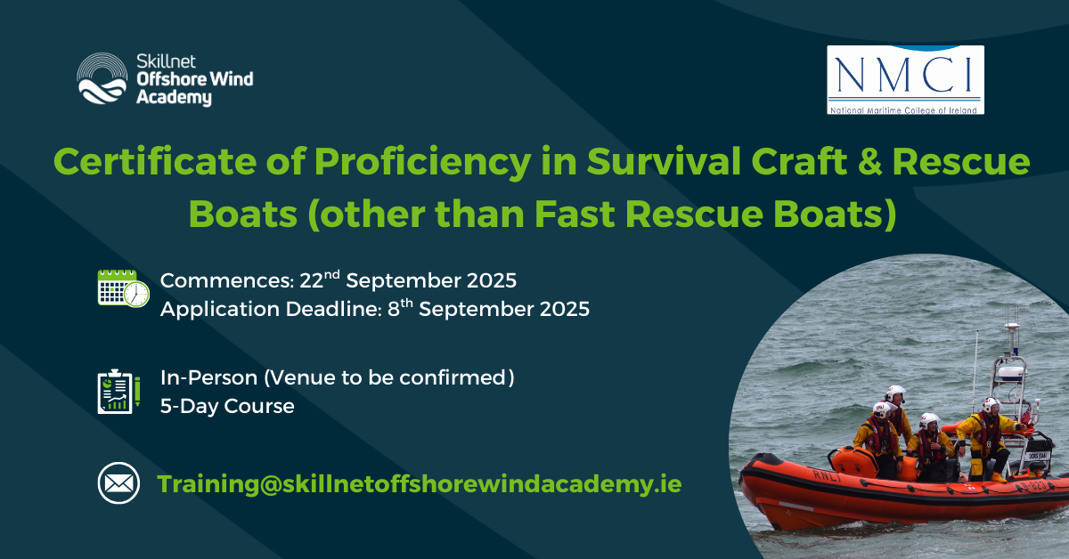 Certificate of Proficiency in Survival Craft & Rescue Boats (other than Fast Rescue Boats)